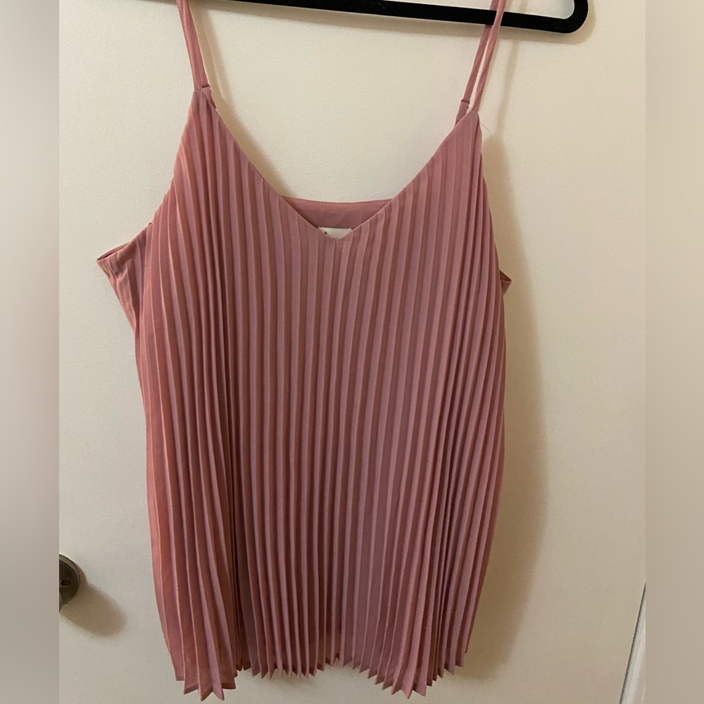 A New Day Pleated Tank Top